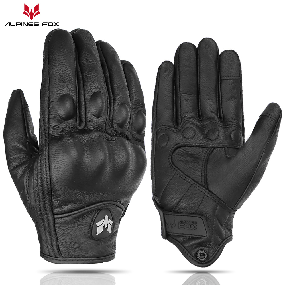 Gants de Moto rétro en cuir po - Motorcycle Gear Fox avis et prix